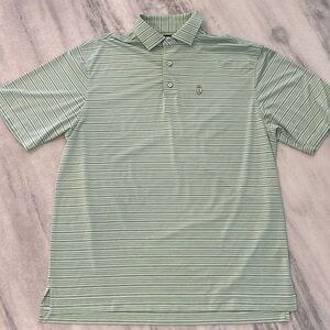 FootJoy Providence Country Club Performance Polo size XL in Green Grey Stripe